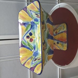 Clay Art Stoneware Compote "Fiori"